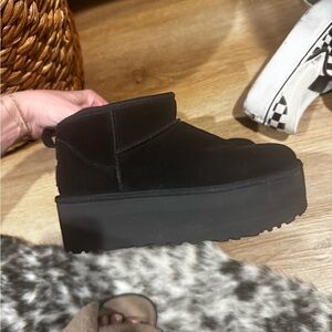 UGG Black Platform Shoes